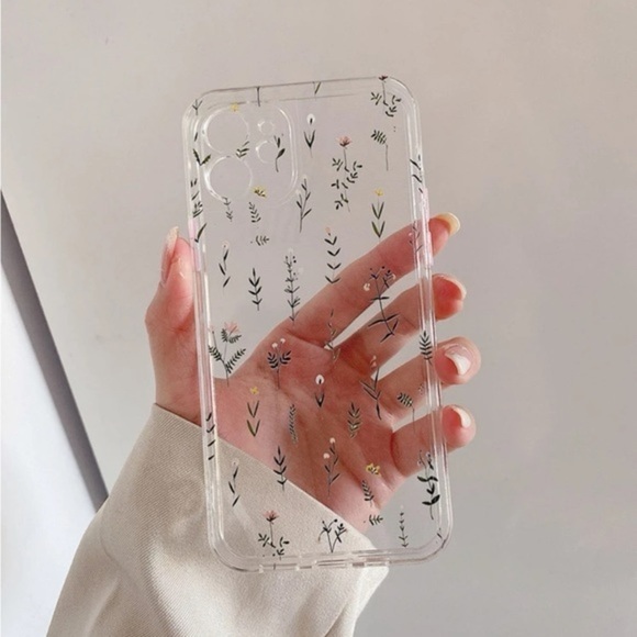 ⚠️Clearance🌟iPhone 14/Pro/Pro Max Plants Clear Phone Case - Picture 2 of 4